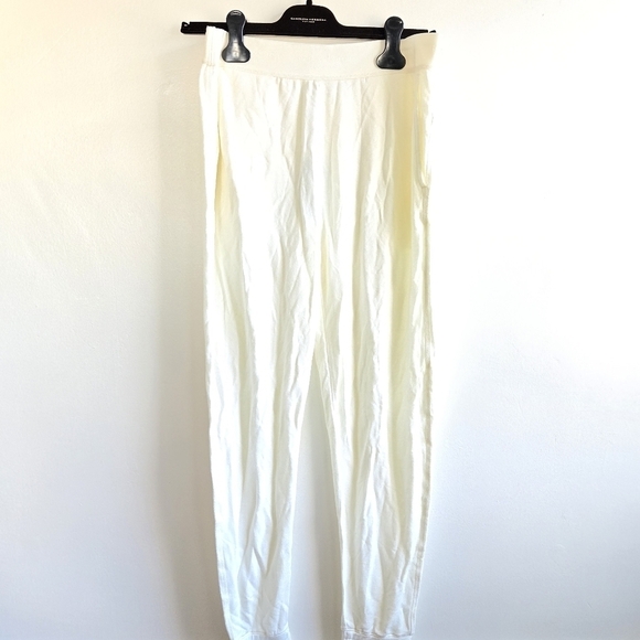 New Rag & Bone City Cozy RB Logo Waistband White Pull-On Jogger Pants NWT Small - Picture 4 of 9